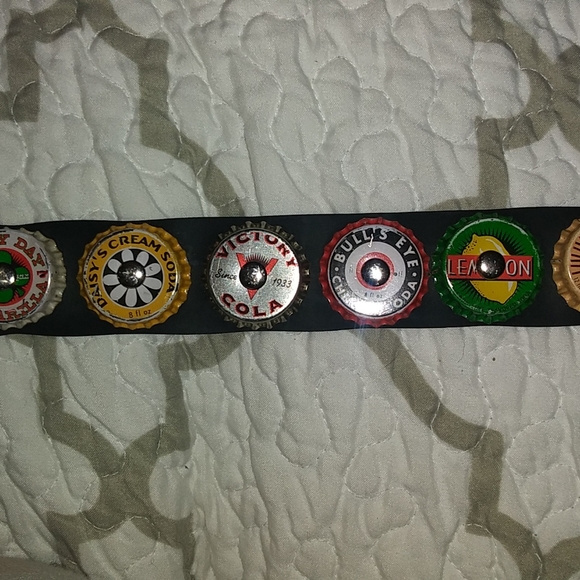 Retro bottle cap belt. 36 inches in length main image 16
